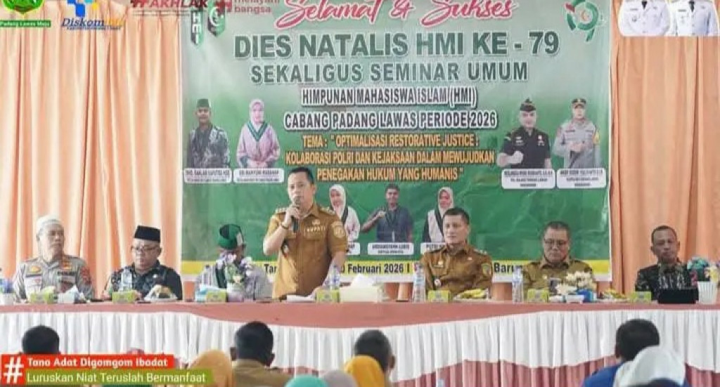 Bupati Palas PMA Hadiri Acara Milad HMI Ke-79 dan Seminar Umum