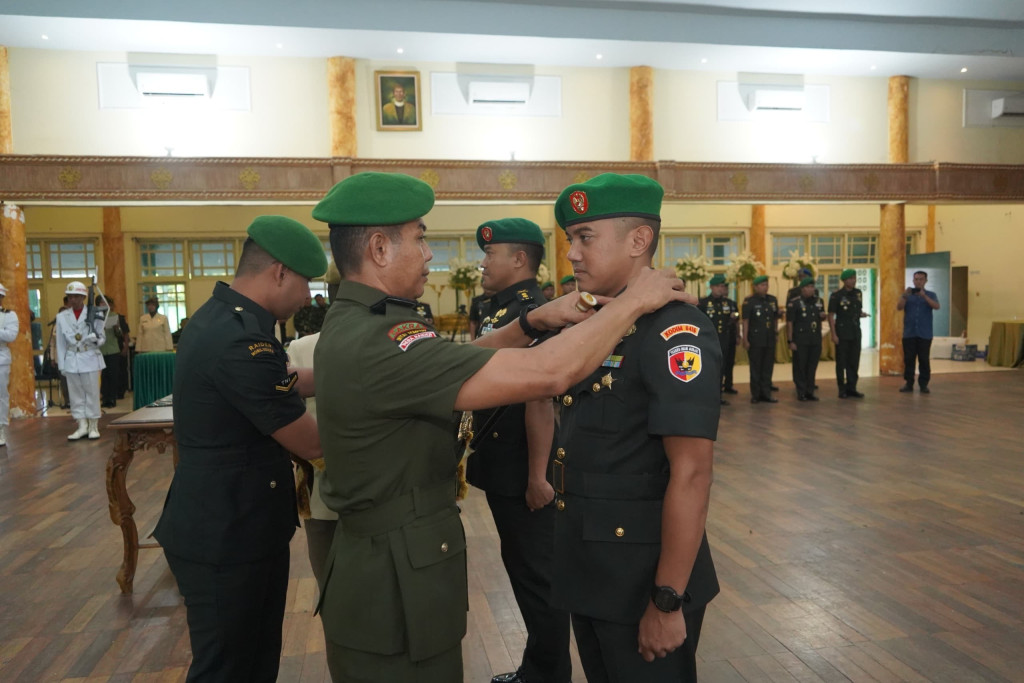 Danrem 042/Gapu Pimpin Sertijab Dandim 0416/Bute, Tekankan perkuat kemanunggalan TNI dengan Rakyat