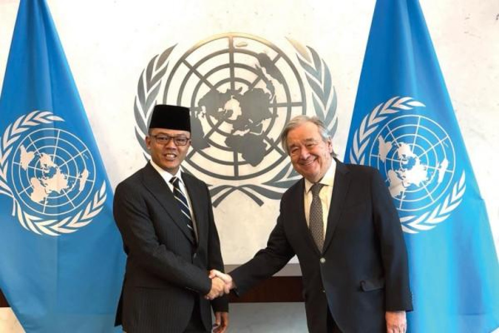 Di Markas Besar PBB, Sugiono dan Guterres Soroti Krisis Tepi Barat dan Peran Multilateralisme