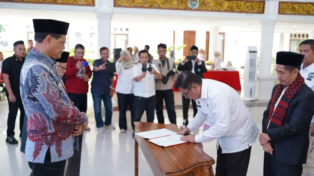 Diskominfo SP dan MUI Muara Enim Teken MoU, Jalin Kerja Sama Bidang Informasi Komunikasi dan Literasi Digital Keumatan