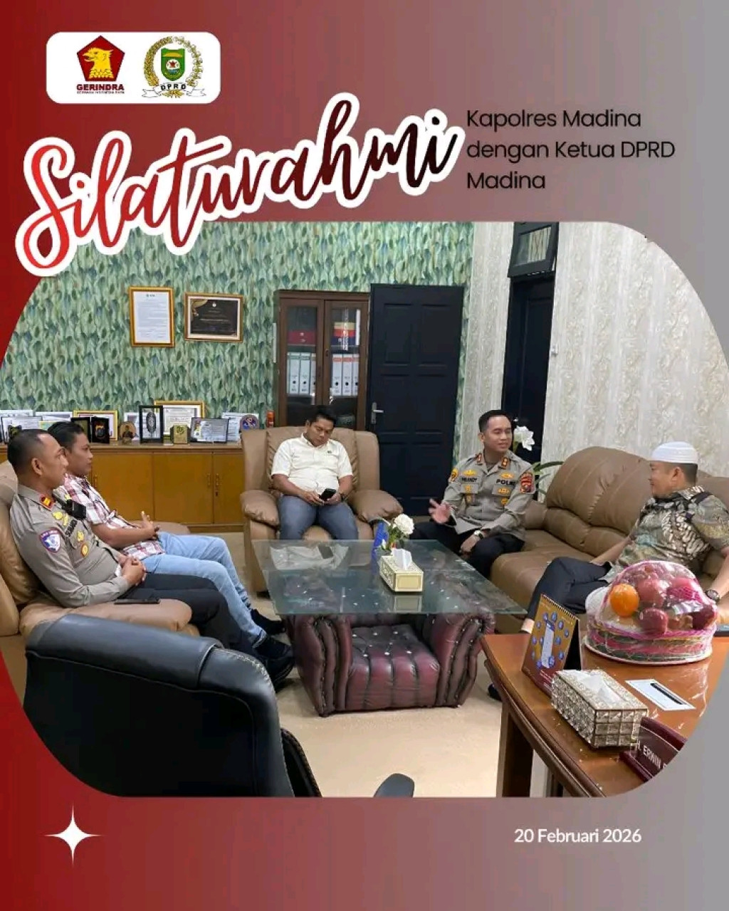 Kapolres Madina Kunjungi Kantor DPRD Perkuat Sinergitas dan Silaturrahmi