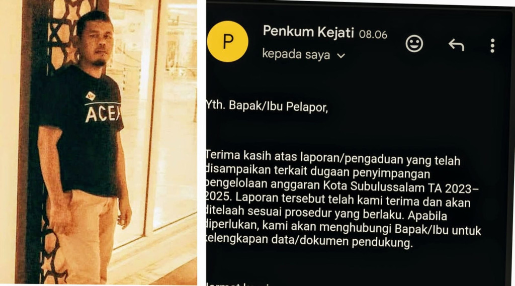 Kejati Aceh Terima Laporan Dugaan Penyimpangan Dana DOKA dan DBH Kota Subulussalam