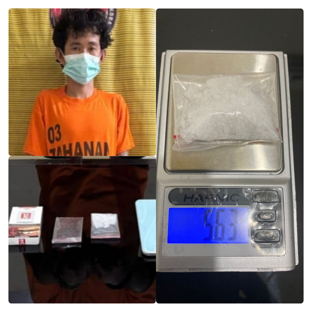 Kelabui Petugas Dengan Kotak Rokok, Bandar Narkoba Di Tangkap Polres Binjai