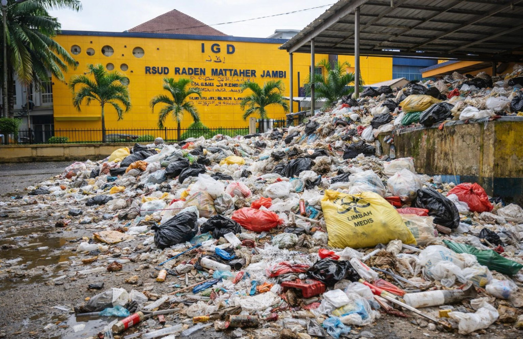 Manajemen RSUD Raden Mattaher Bungkam: Limbah Medis Menggunung, Bau Menyengat Hingga Ancam Keselamatan Pasien