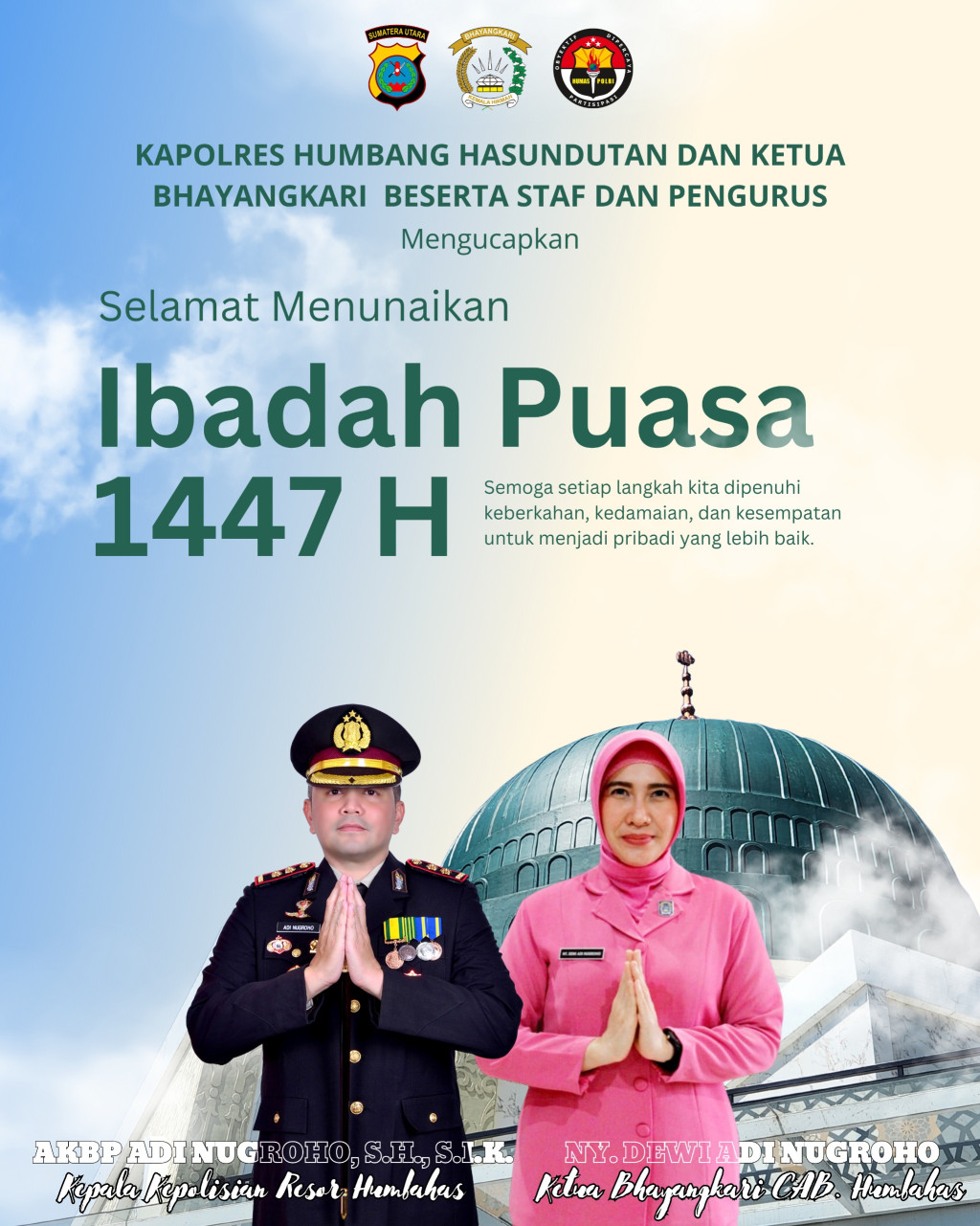 Marhaban Ya Ramadan Kapolres Humbahas Sampaikan Pesan Kebersamaan dan Kedamaian