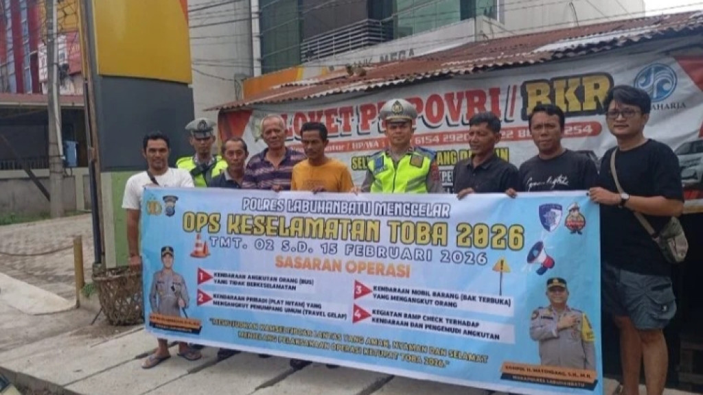 Ops Keselamatan Toba 2026, Satlantas Polres Labuhanbatu Ciptakan Kamseltibcar