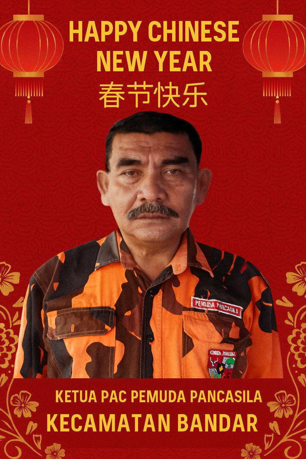 PAC Pemuda Pancasila Kecamatan Bandar Siap Pengamanan Perayaan Imlek