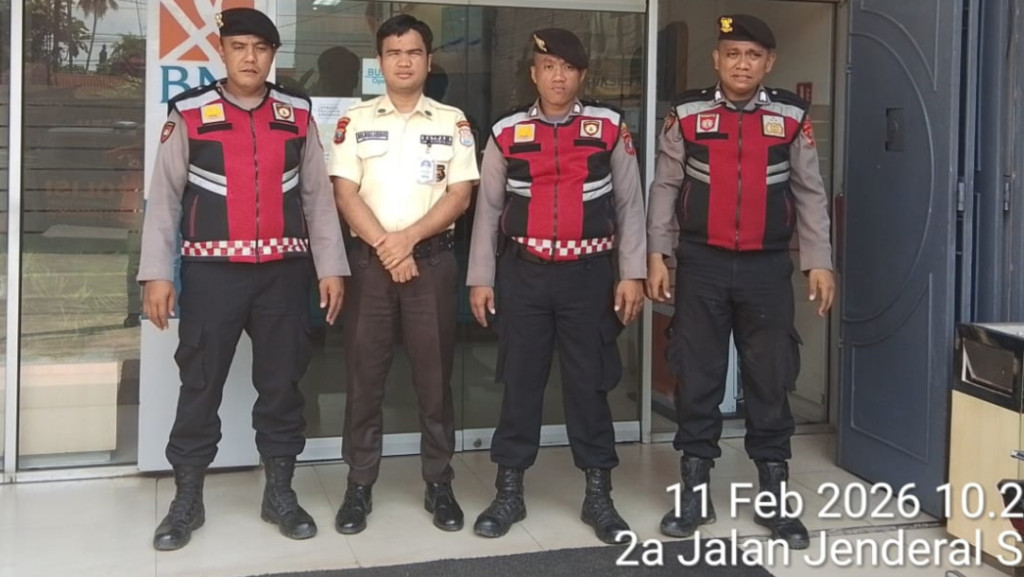 Patroli Preventif Sat Samapta Polres Labusel Sasar Perbankan dan Jalinsum, Antisipasi 3C di Kota Pinang