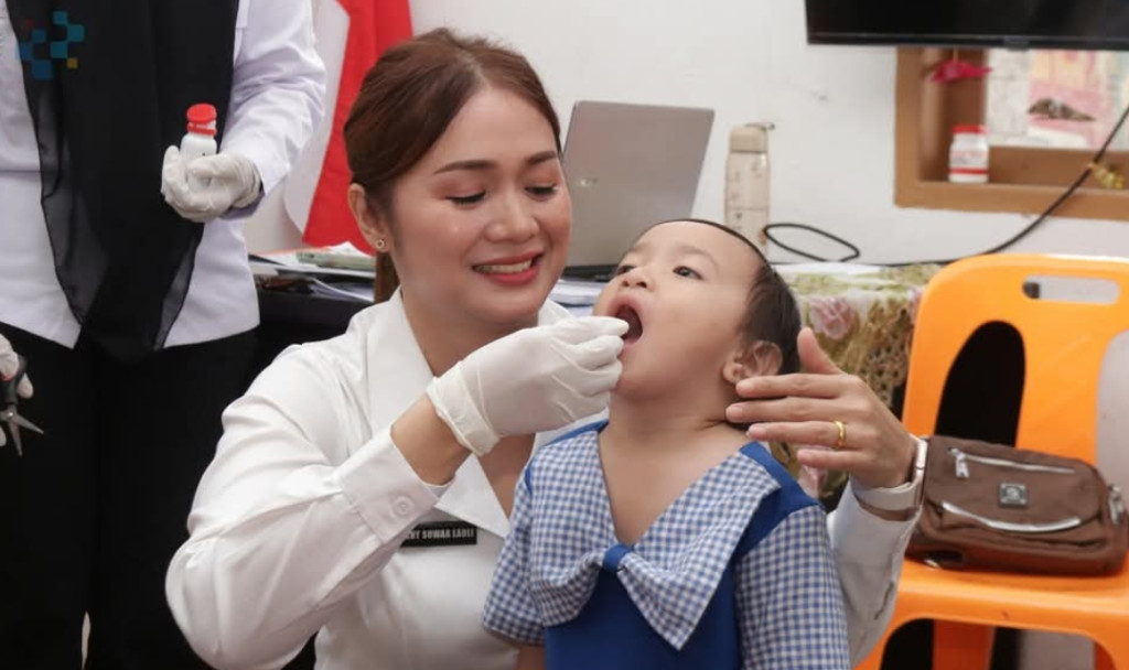 Pemko Gunungsitoli Bagikan Vitamin A ke Anak Usia Dini, Ketua TP Posyandu: Membangun Generasi Sehat dan Kuat