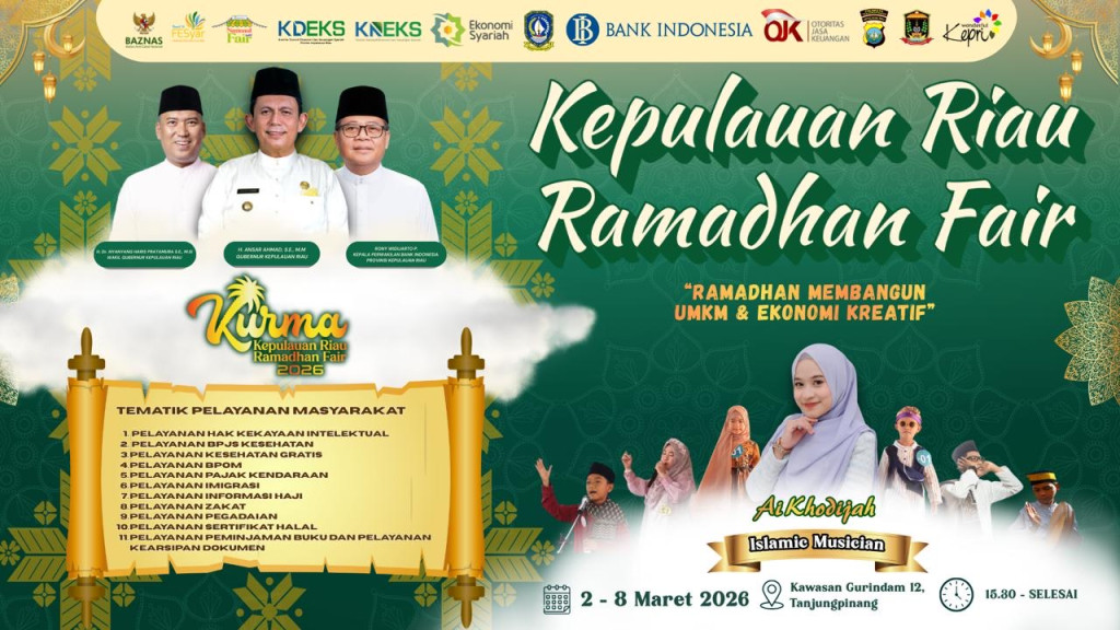 Pemprov Kepri Gelar Kepulauan Riau Ramadhan Fair (KURMA) 2026, Hadirkan Ratusan UMKM serta Layanan Publik Terpadu