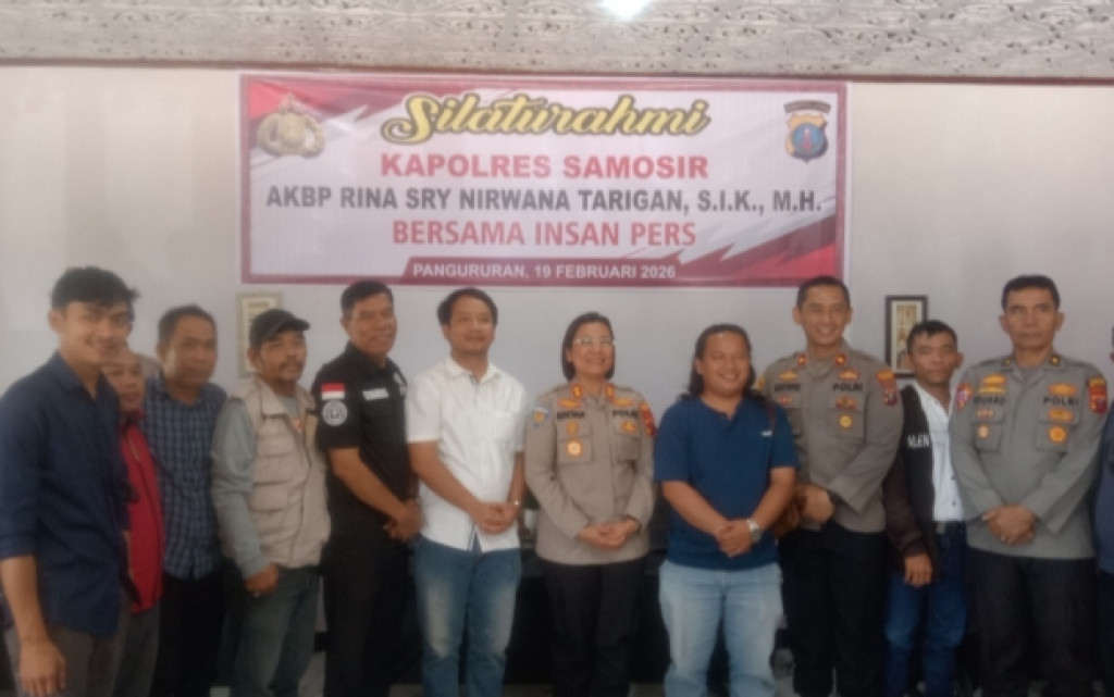 Pertemuan Kapolres Samosir dengan Awak Media Sampaikan Terkait Akan Penderesan Getah Pinus