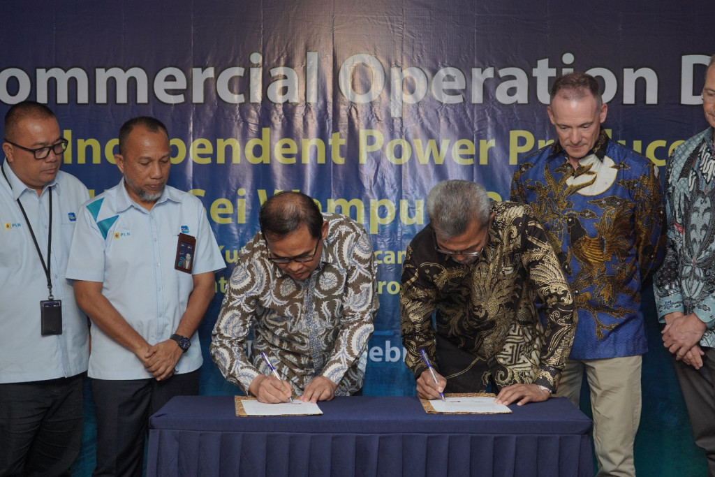 PLTM Sei Wampu 1 Sumut Resmi Tandatangani COD, Dukung Transisi Energi Menuju NZE 2060