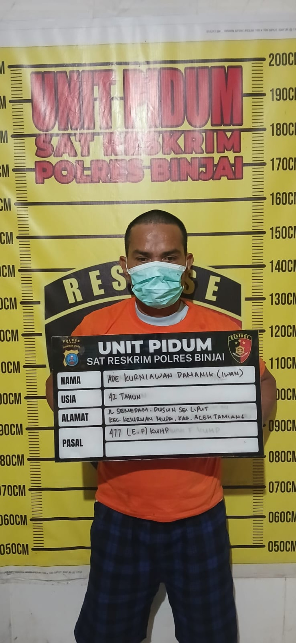 Polres Binjai Amankan Pelaku Curat Laptop dan BPKB Motor