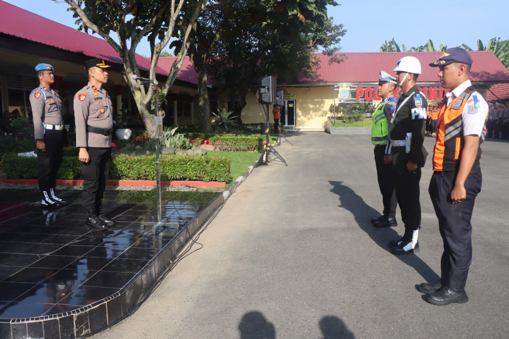 Polres Binjai Bersama Instansi Terkait, Laksanakan Apel Gelar Pasukan Operasi Keselamatan Toba 2026