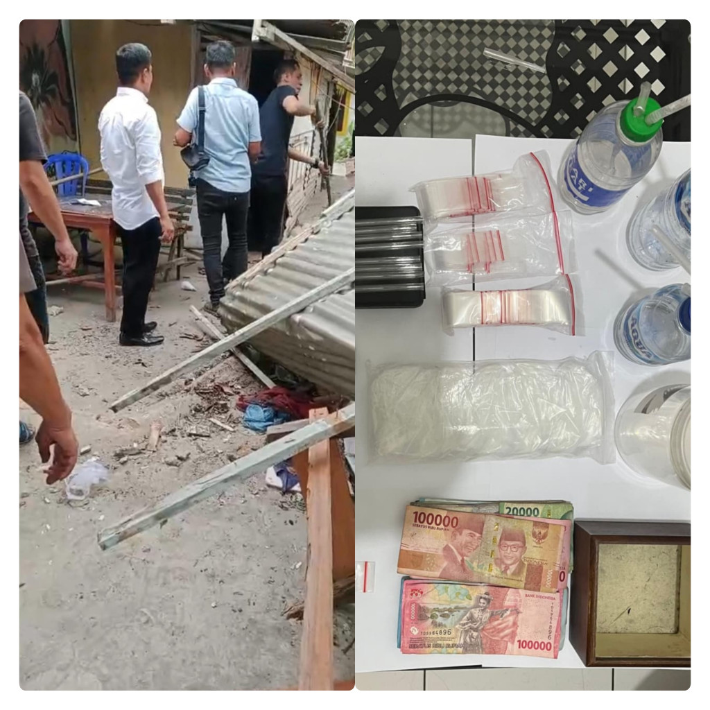 Polres Binjai Kembali Grebek Dan Musnahkan Barak Narkoba Di Kecamatan Binjai Barat