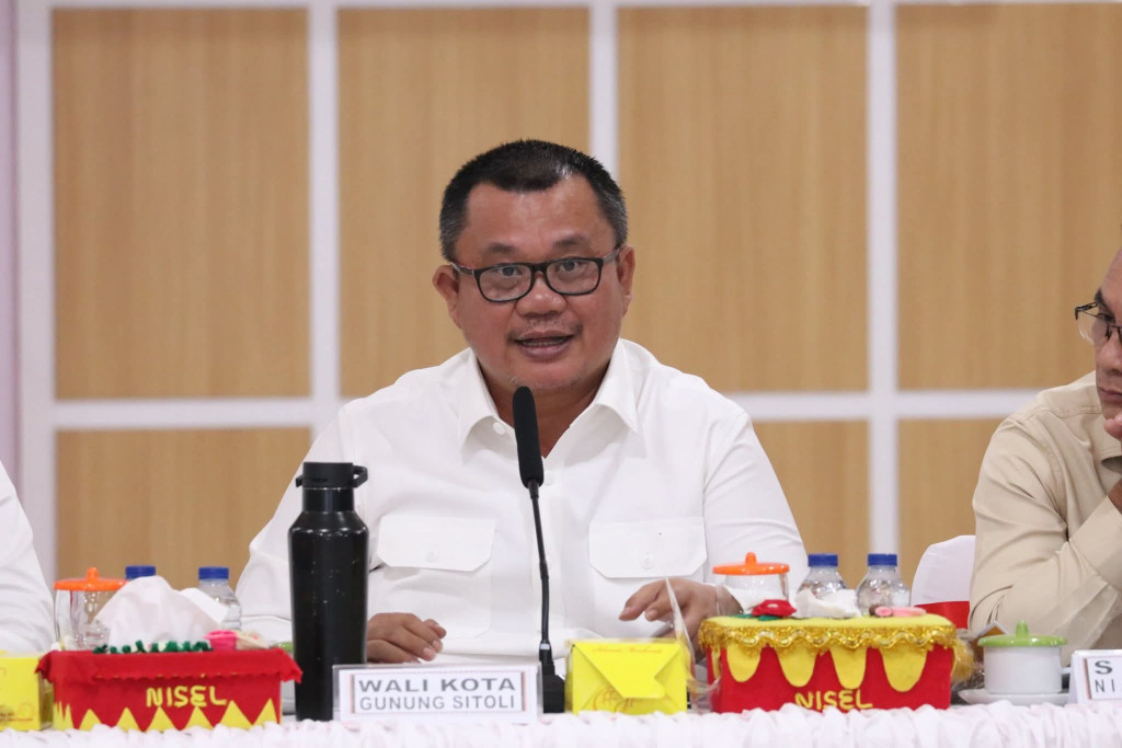 Rakor Pembangunan dengan Gubsu Bobby, Wali Kota Gunungsitoli Minta Ini