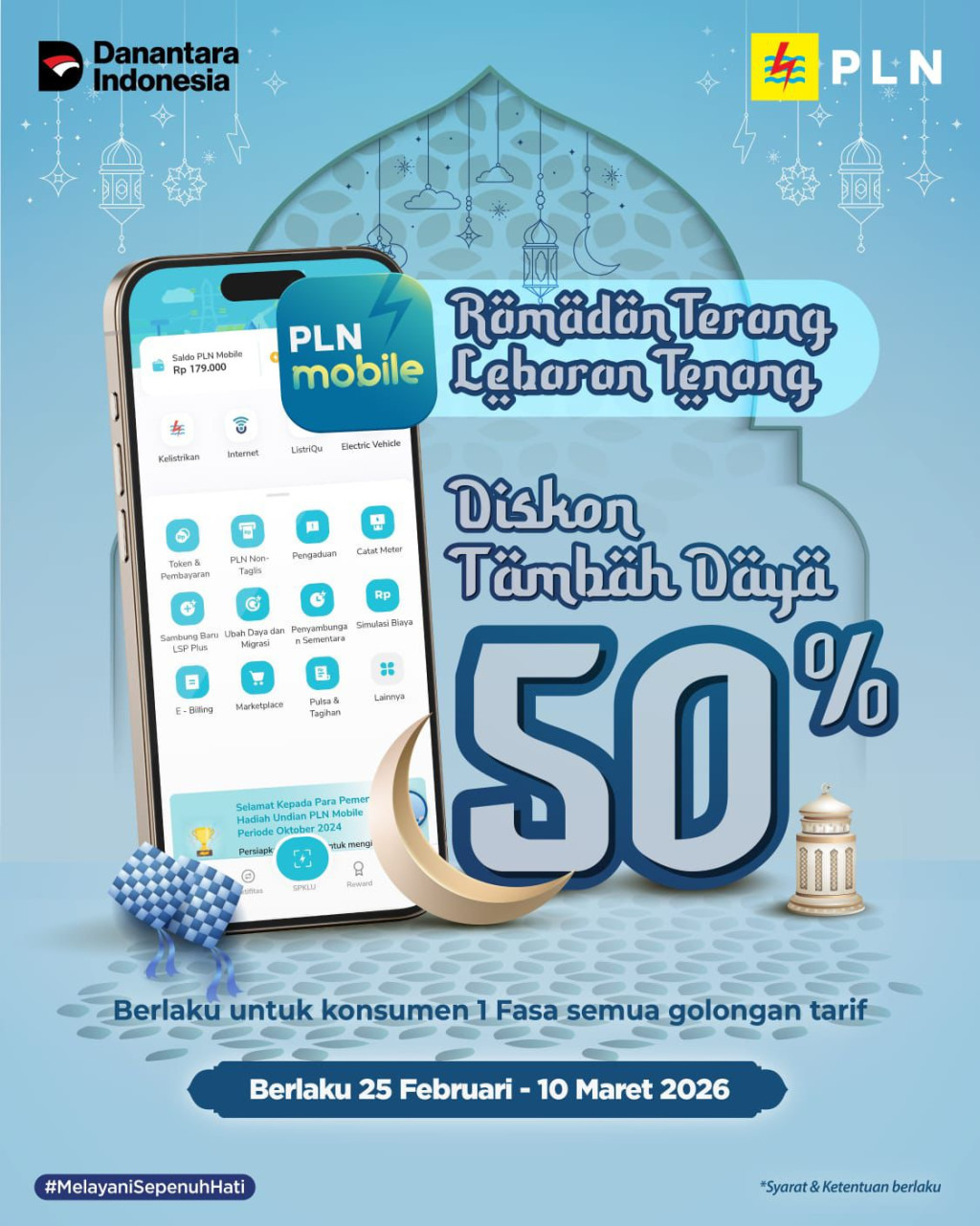 Sambut Ramadan 1447 H, PLN Beri Potongan Biaya Tambah Daya hingga 50 Persen