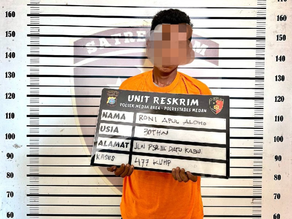 Terekam CCTV, Polsek Medan Area  Bekuk Maling HP