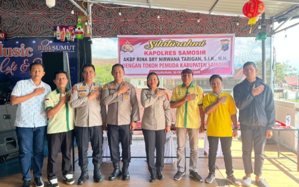 Tokoh Pemuda diajak Oleh Kapolres Samosir Agar Tetap Dapat Menjaga Akan Kemitraan dan Tetap Patuhi Aturan