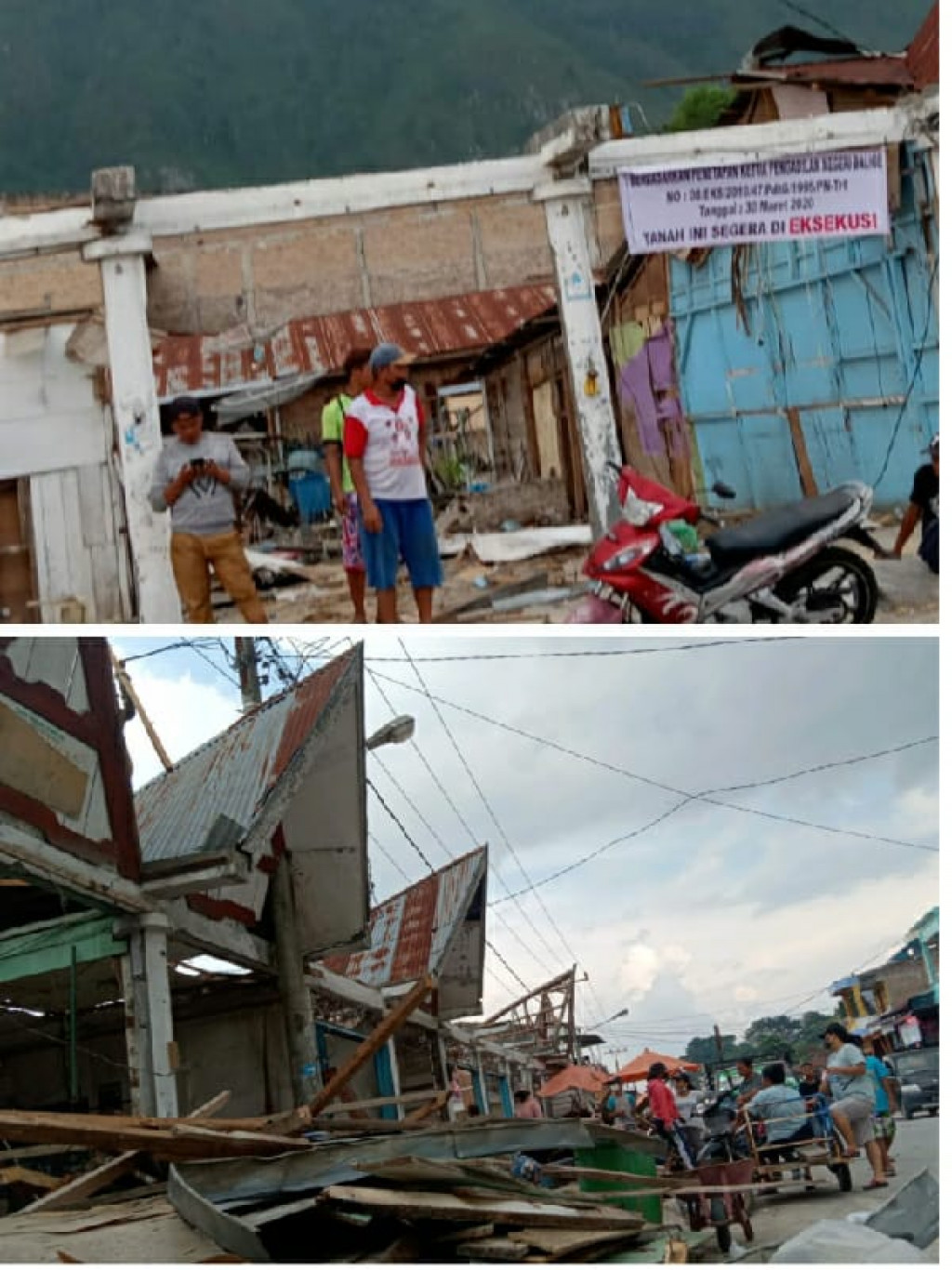 Pengadilan Negeri Balige Eksekusi Bangunan Kios di Tomok