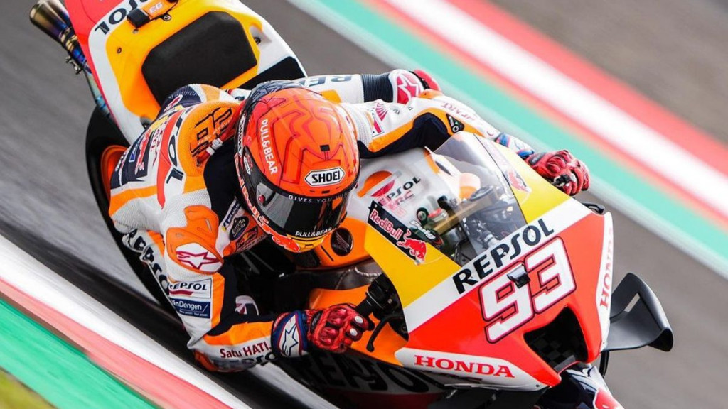 Pebalap Marquez Alami Kecelakaan di Sesi Pemanasan MotoGP 2022 Mandalika