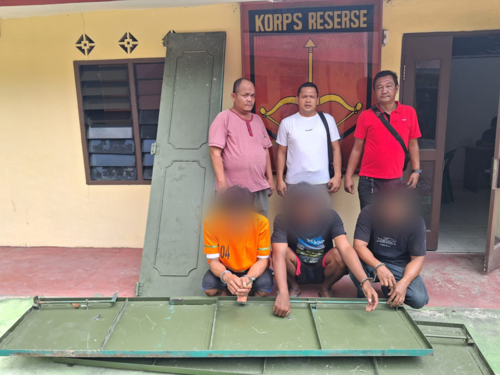 Bravo !Polsek Perdagangan  Berhasil  Mengungkap dan menangkap Tiga Orang Pelaku Pencurian Pintu besi walet