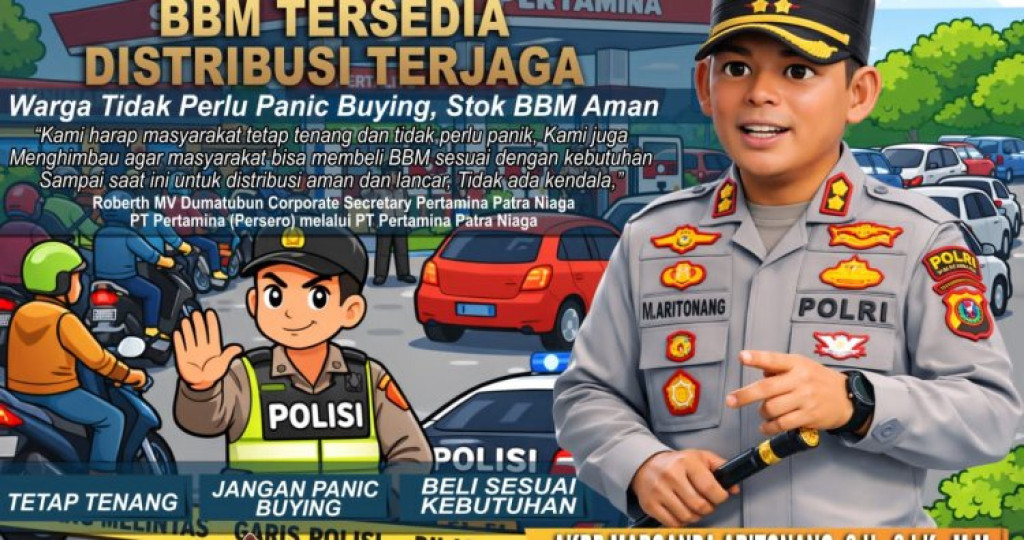 Masyarakat Jagan Panik  ! Kapolres Simalungun Tegaskan Stok BBM Aman 21 Hari