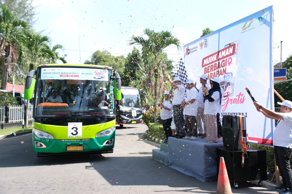 Mudik Aman Berbagi Harapan, PTPN I Regional 1 Lepas Tiga Bus Mudik Gratis