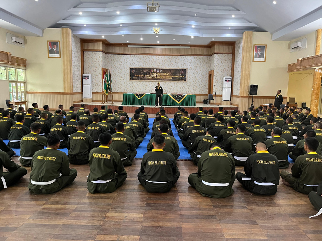 Pembinaan Kemampuan Prajurit, Kajasdam XX/TIB pantau Kenaikan Sabuk Bela Diri PSM di Wilayah Korem 042/Gapu