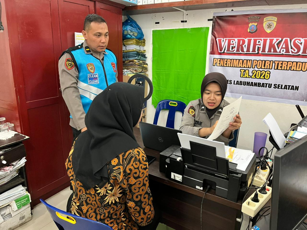 PENERIMAAN POLRI 2026: 65 Calon Anggota Ikuti Tahap Verifikasi Awal di Polres Labuhanbatu Selatan