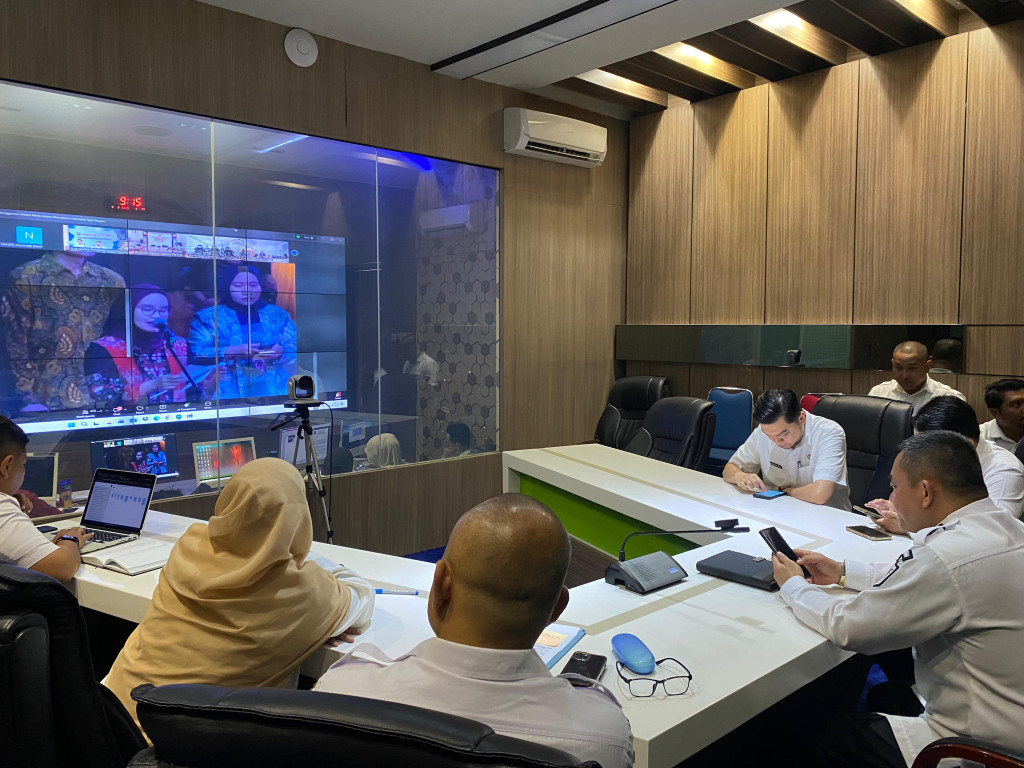 Perkuat Manajemen ASN, Pemko Binjai Hadiri Sosialisasi Sistem Merit Secara Daring