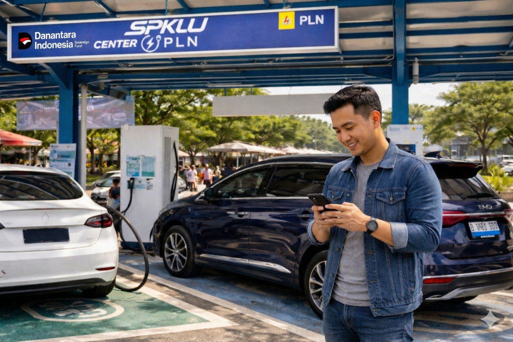 PLN Pastikan SPKLU di Rest Area Karawang Siap Melayani Pemudik Kendaraan Listrik