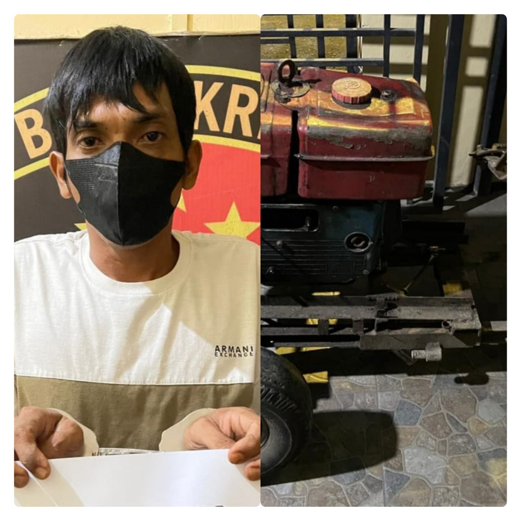 Polres Binjai Tangkap Residivis Kasus Pencurian Mesin Genset
