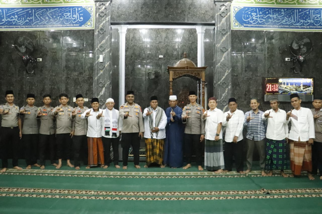Polres Langkat Gelar Safari Tarawih, Pererat Silaturahmi dan Jaga Kamtibmas di Bulan Ramadhan