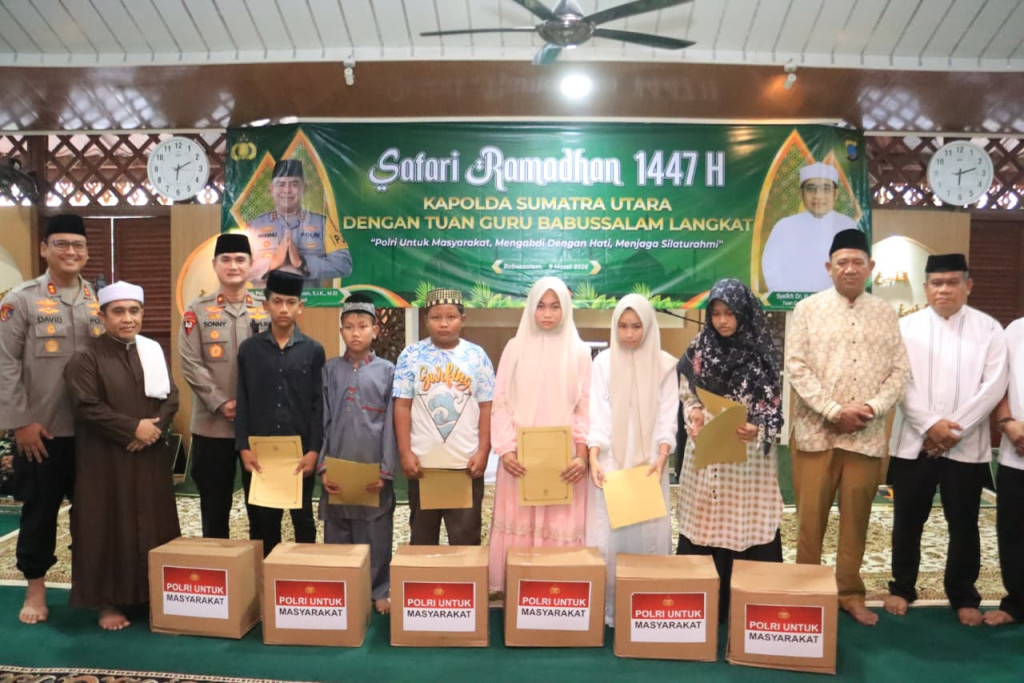 Safari Ramadhan Wakapolda Sumut di Babussalam, Pererat Silaturahmi dengan Ulama dan Masyarakat