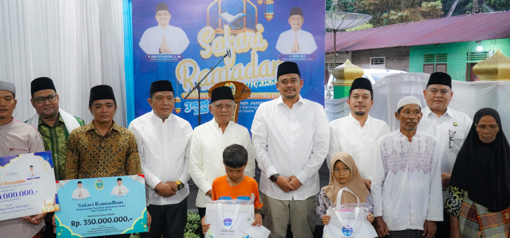 Safari Ramadhon Provinsi Sumut Di Desa Pasar Sipiongot Kecamatan Dolok Kabupaten Paluta.