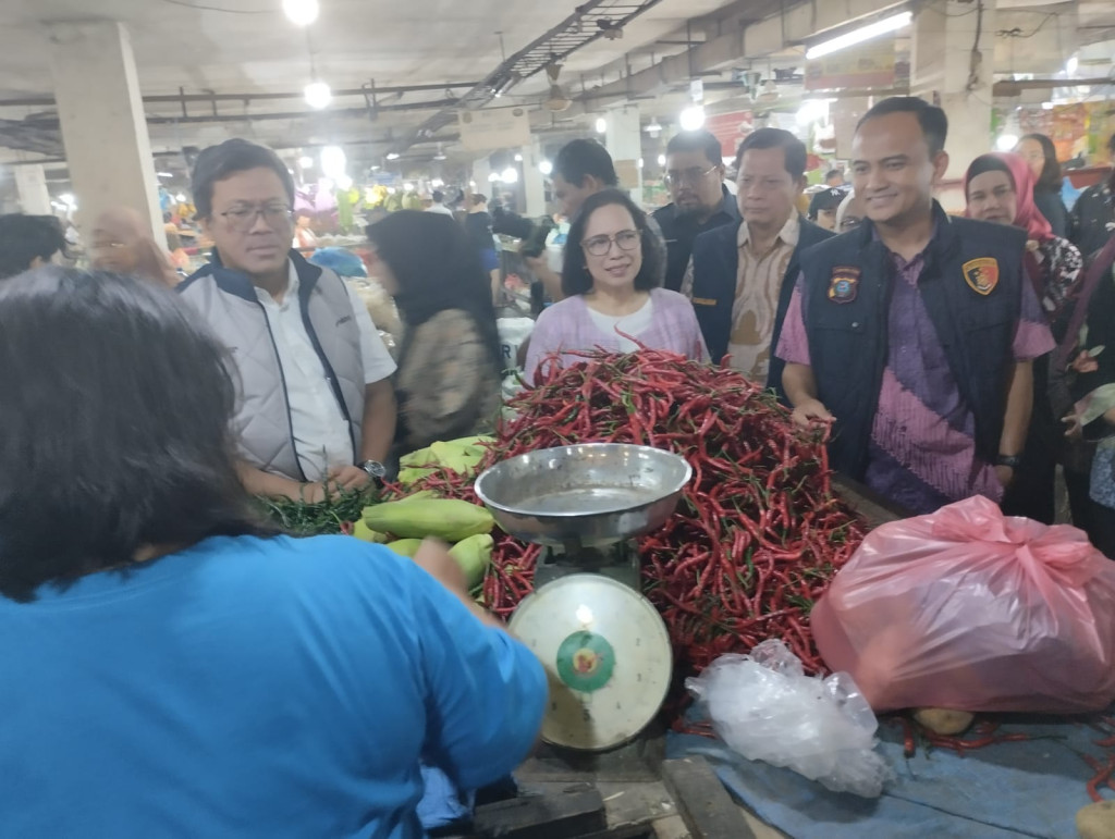 Satgas Pangan Poldasu Sidak Ke Pasar Petisah, Harga Bapokting Cukup Terkendali