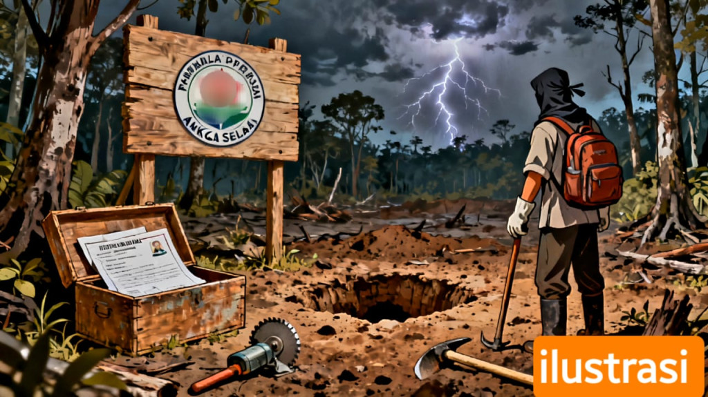 Tambang Ilegal di Angkola Selatan Diduga Berkedok Koperasi, GAPERTA Laporkan ke Polisi