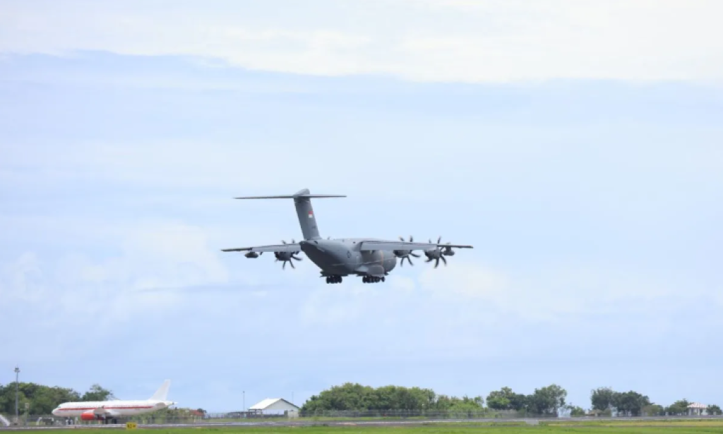 TNI AU Pastikan Kesiapan A400M Lewat Pengujian ILS di Bali