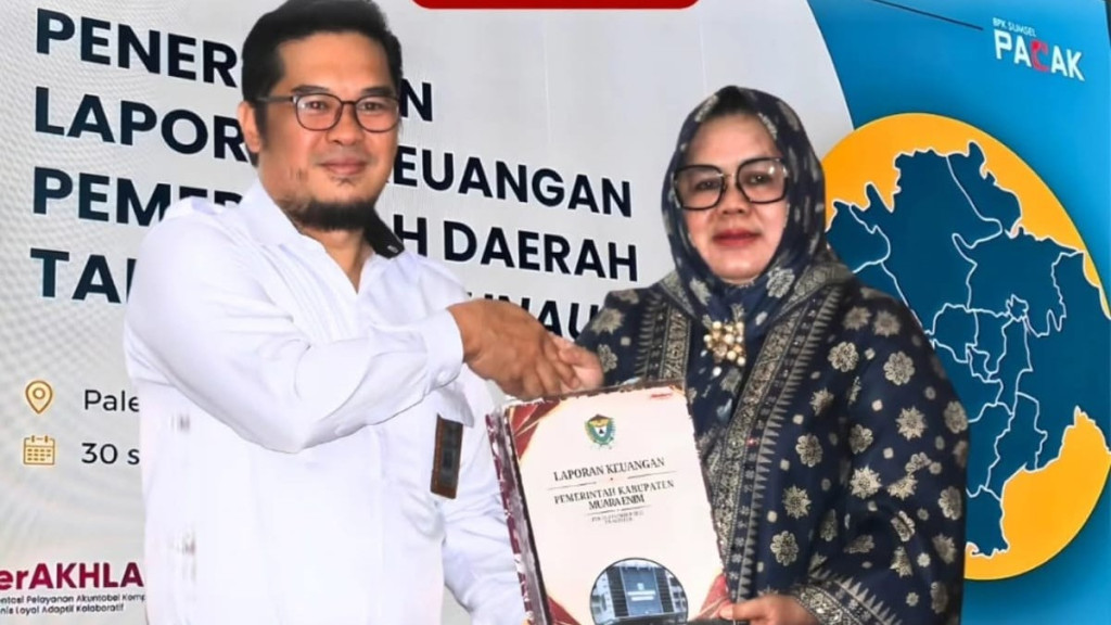 Wabup Muara Enim Sumarni Serahkan LKPD 2025 ke BPK Sumsel, Target Pertahankan WTP