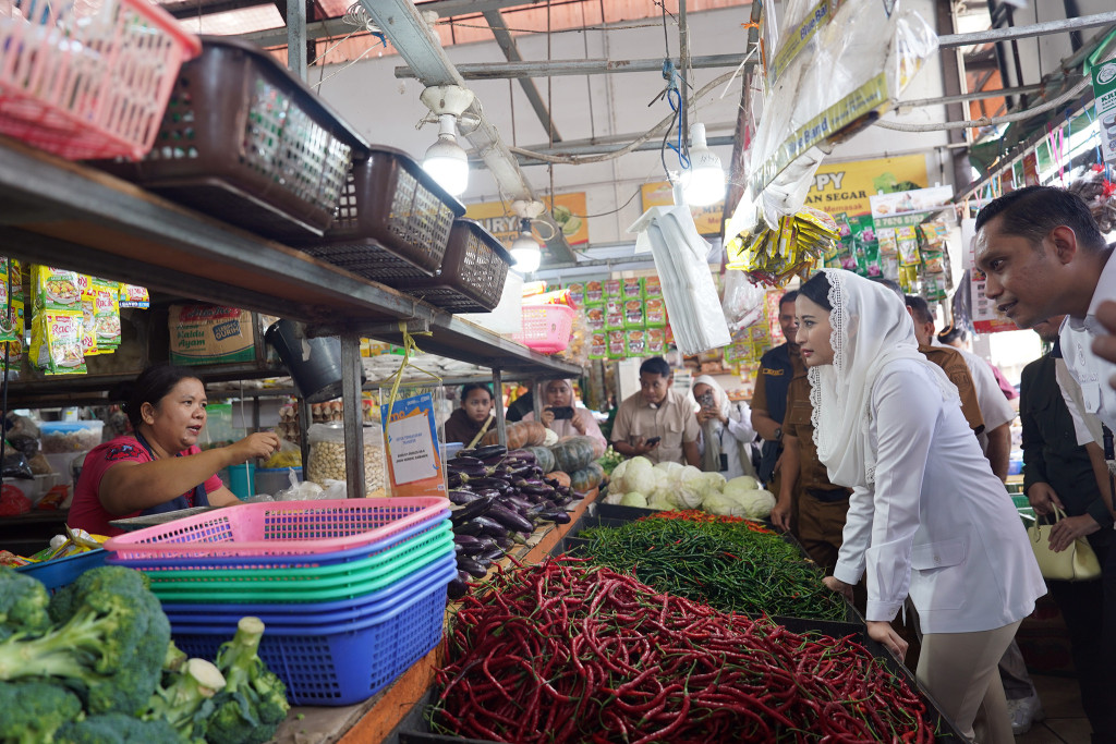 Wamendag Tinjau Pasar Summerland Batam, Pastikan Stok Bapok Aman Jelang Idulfitri