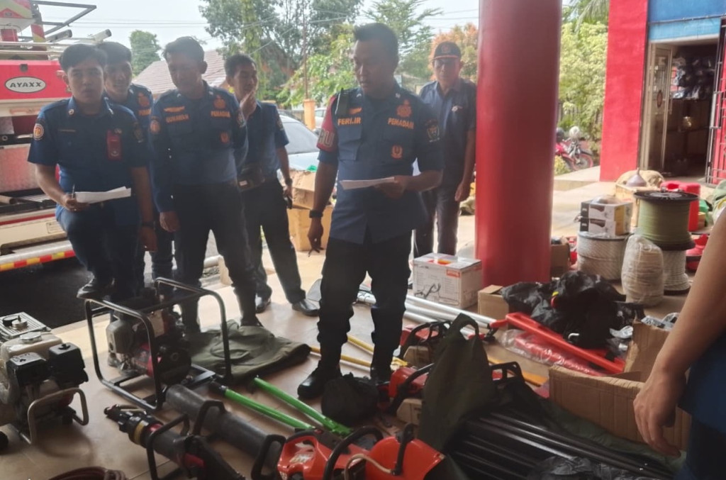 Waspadai Peralihan Musim, Damkar Muara Enim Sidak Kesiapan Personel dan Peralatan