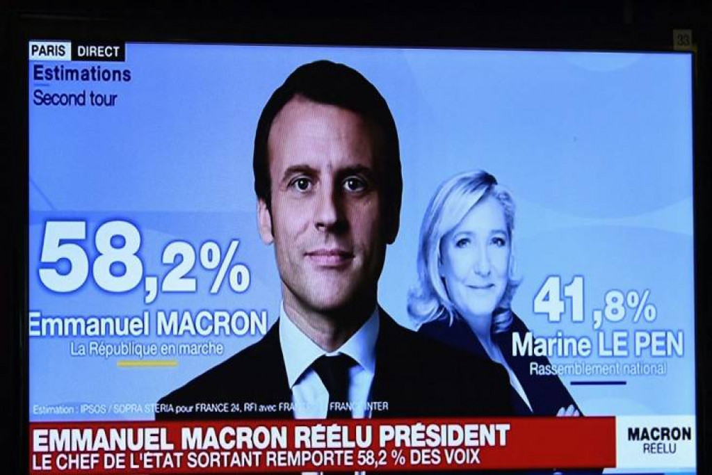 Macron adalah Presiden Prancis Pertama yang Memenangkan Lagi Pilpres dalam 20 Tahun