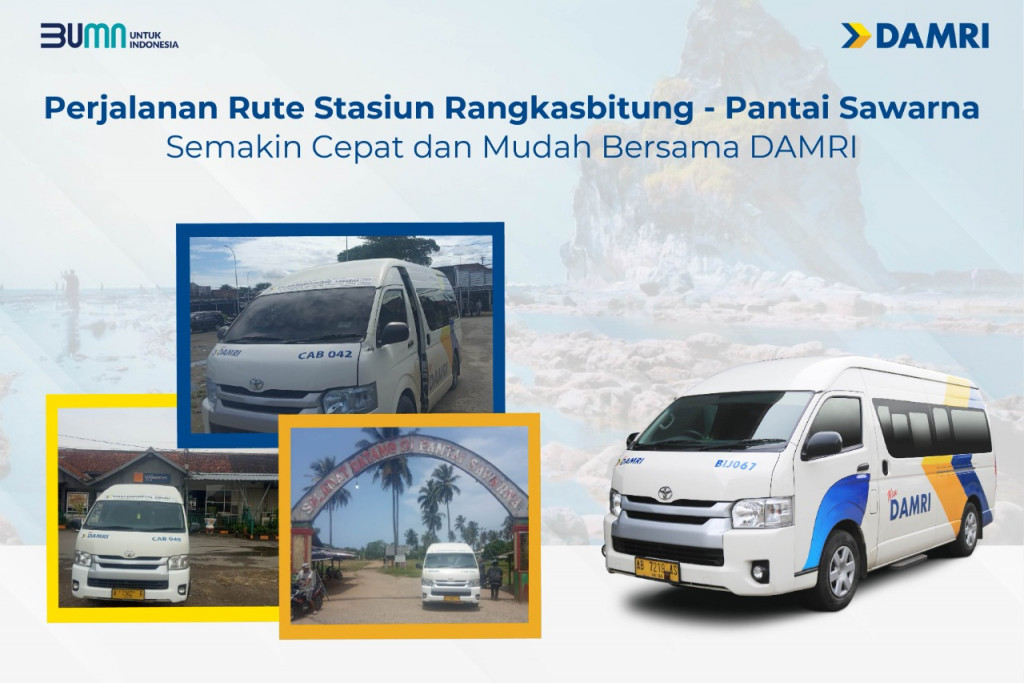 Naik Damri dari Stasiun Stasiun Rangkasbitung ke Pantai Sawarna, Cuma Rp 50.000