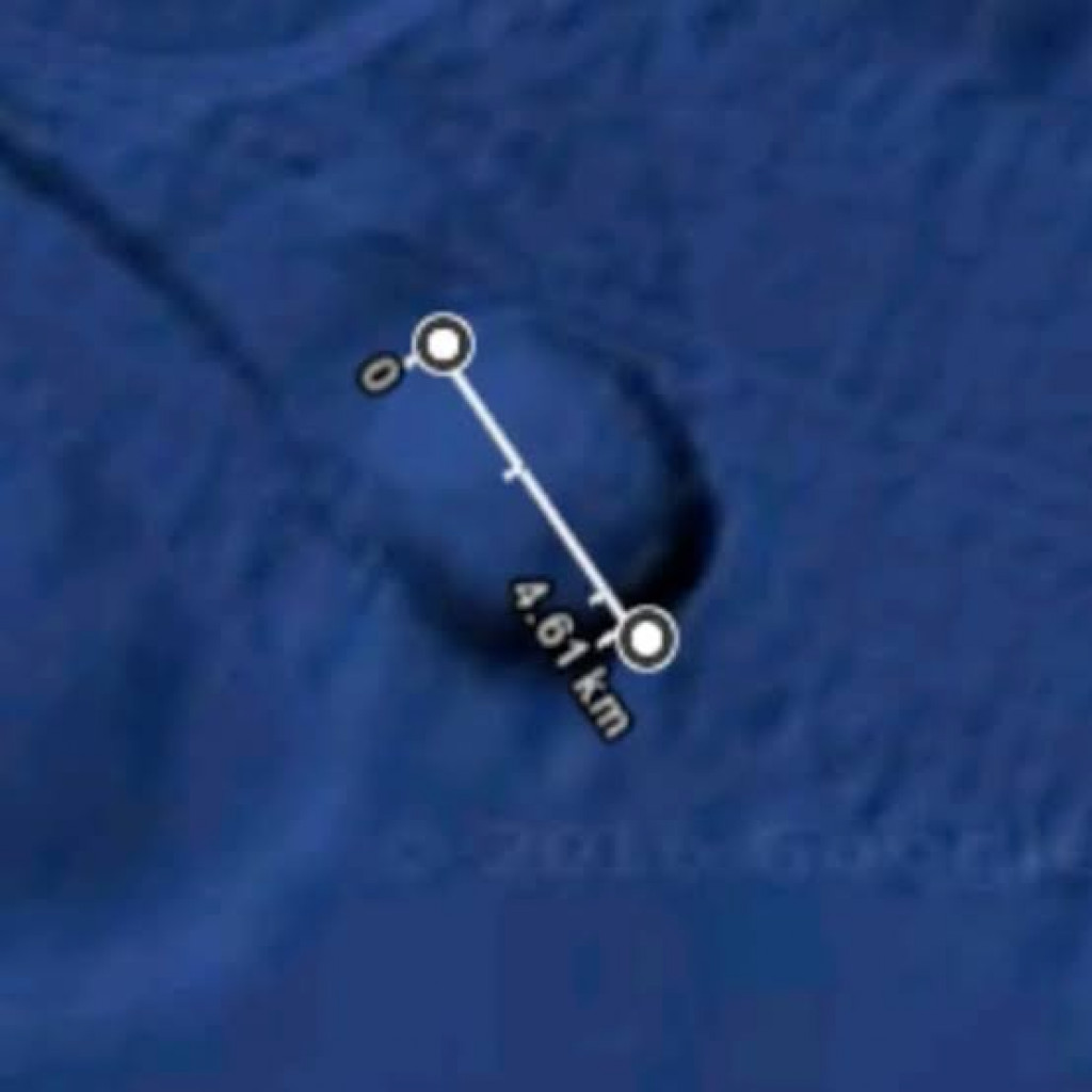 Penampakan Lingkaran Aneh di Dasar Laut Tangkapan Google Earth, Alien?