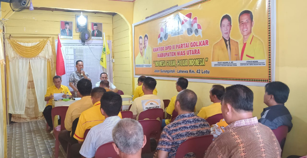 Partai Golkar Nias Utara Mulai Jaring Calon Kepala Daerah untuk Berlaga di Pilkada 2024