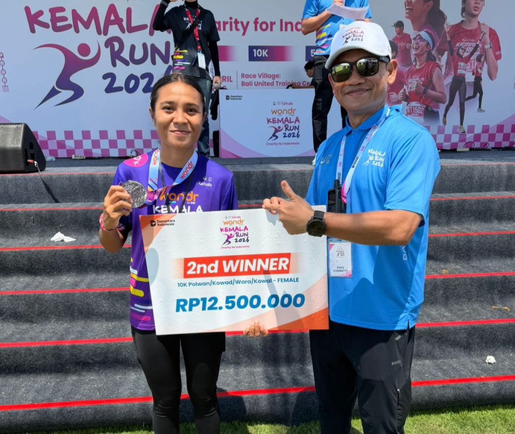Perwakilan Polda Papua Barat Raih Juara II Kemala Run 2026 di Bali