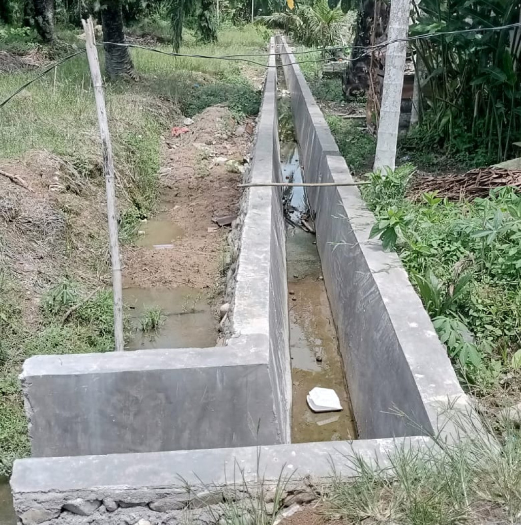 Antisipasi Genangan Air dan Banjir, Pemdes Janji Maria Bangun Saluran Drainase di Dusun II