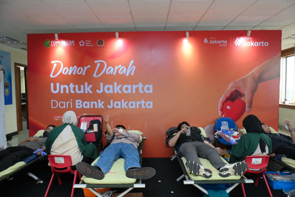 Bank Jakarta Gandeng PWI Jaya dan PMI DKI Jakarta Gelar Donor Darah