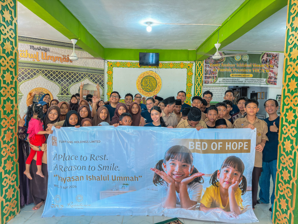 Bed of Hope: Tuan Sing Holdings Limited Donasikan set tempat tidur (Kasur dan Dipan) untuk Tiga Panti Asuhan di Batam